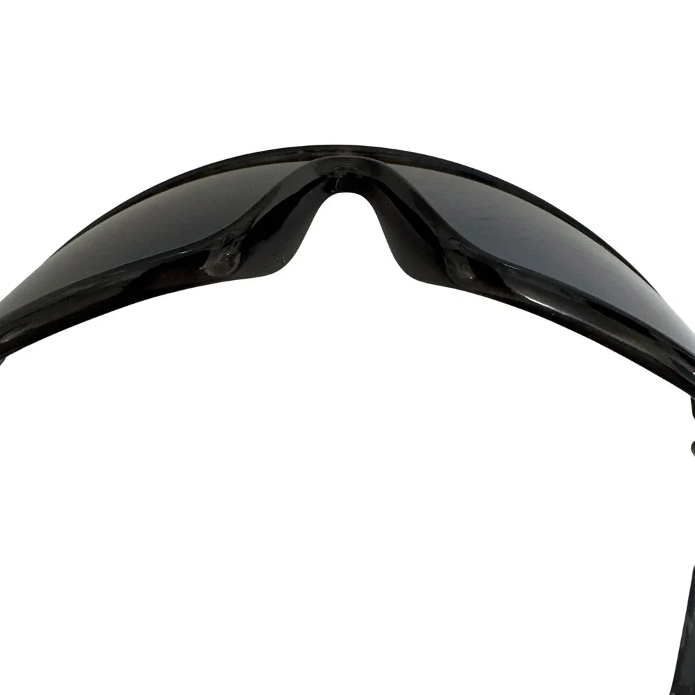 Vintage Y2K DG Black Wraparound Shield Sunglasses Gothic Logo 2000s It Girl